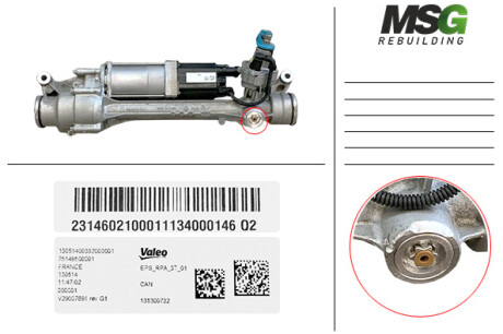 Рульова рейка з ЕПК Mercedes-Benz SL R231 12- Rebuilding MSG ME415.NLR0.R