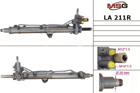 Рульова рейка з ГПК відновлена Lancia Thesis 02-09 Rebuilding MSG LA211R