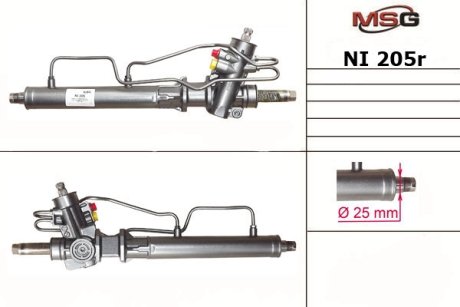 Рульова рейка з ГПК відновлена Nissan Micra 92-03 Rebuilding MSG NI205R