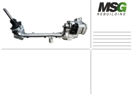 Рульова рейка з ЕПК Volvo V40 12-19 Rebuilding MSG VO403.NL00.R