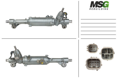 Рульова рейка з ЕПК Lexus RX 03-09 Rebuilding MSG LE403.NL00.R