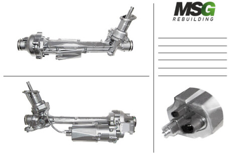 Рульова рейка з ЕПК VW Touran 15-, VW Tiguan 16-, Skoda Kodiaq 17- Rebuilding MSG VW421.NL00.R