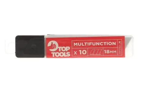 Лезо для ножа канцелярського (18mm) (к-кт 10шт) TOP TOOLS TOPTUL 17B548