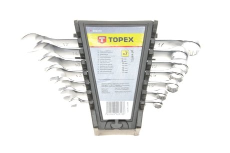 Набір ключів ріжково-накидних 6-17 mm 7 од. TOPEX 35D379