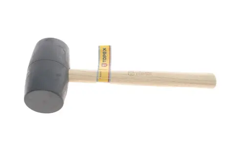 Киянка гумова з дерев\'яною рукояттю (900g) TOPEX 02A347