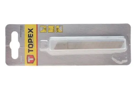 Лезо для ножа канцелярського (9mm) (к-кт 10шт) TOPEX 17B349