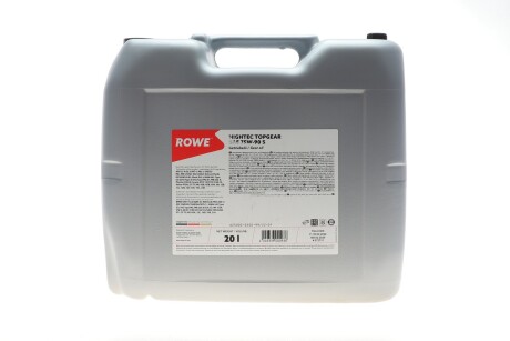 Олива 75W90 HIGHTEC TOPGEAR S (20L) (API GL-4/GL-5/MT-1) (світло-коричневий) ROWE 25002-0200-99