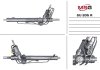 Рульова рейка з ГПК відновлена Subaru Legacy 03-09 Rebuilding MSG SU205R (фото 1)