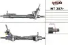Рульова рейка з ГПК відновлена Peugeot 4007 07-12, Mitsubishi Lancer X 07-, Citroen C-Crosser 07-12 Rebuilding MSG MT207R (фото 1)
