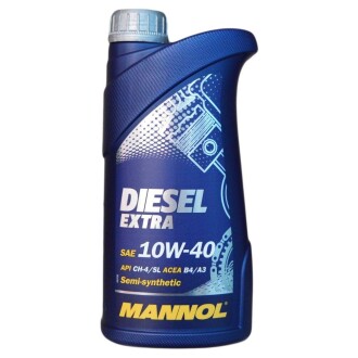 Олива моторна Diesel EXTRA 10w40 CH-4/SL 1л (20шт уп) MN7504-1 MANNOL MN75041