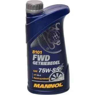 Трансмиссионное масло FWD Getriebeoel GL-4 MT-1 75W-85 полусинтетическое 1 л MANNOL MN81011
