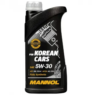 Моторное масло O.E.M. for Korean cars 5W-30 синтетическое 1 л MANNOL MN77131