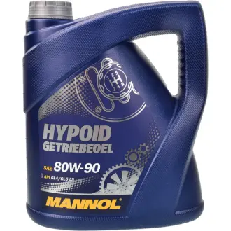 Трансмиссионное масло Hypoid Getriebeoel GL-4 GL-5 LS MT-1 80W-90 минеральное 4 л MANNOL MN81064