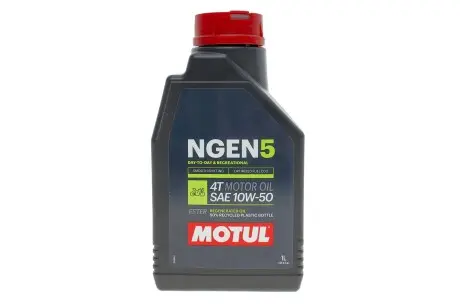 Олива 10W50 NGEN 5 4T (1L) (API SP/JASO MA2) (111831) MOTUL 839201