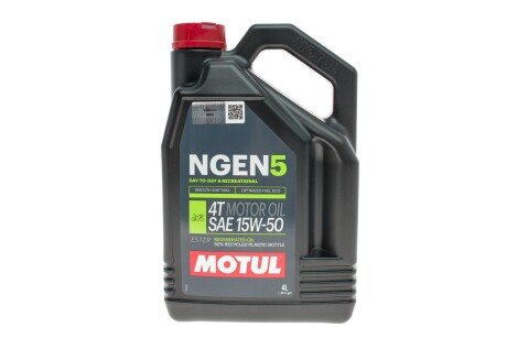 Олива 15W50 NGEN 5 4T (4L) (API SP/JASO MA2) (111834) MOTUL 839341