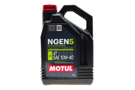 Олива 10W40 NGEN 5 4T (4L) (API SP/JASO MA2) (111830) MOTUL 839141