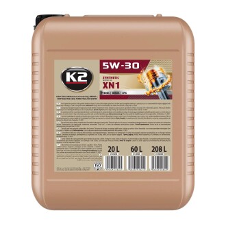 Олива моторна SYNTHETIC MOTOR OIL SN XN1 5W-30 20 л K2 O14920E