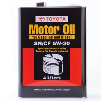 Моторное масло Toyota Motor Oil 10W-30 синтетическое 4л TOYOTA/LEXUS 0888083320