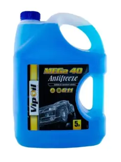 Антифриз G11 MEGA 40 (синій), 5 л VIPOIL 701437