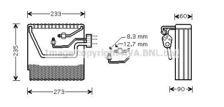 Випаровувач, кондиціонер COOLING AVA VOV111