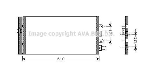 Радіатор кондиціонера COOLING AVA FTA5298D (фото 1)