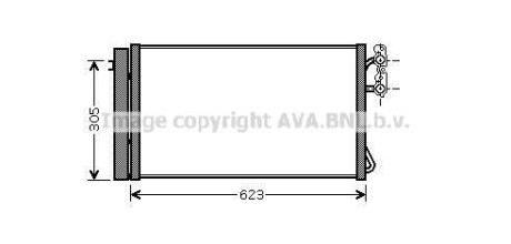 Радіатор кондиціонера COOLING AVA BWA5296D