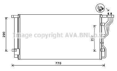 Радіатор кондиціонера COOLING AVA HY5298D (фото 1)