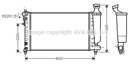 Радіатор COOLING AVA CNA2119