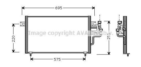 Радіатор кондиціонера COOLING AVA MT5119