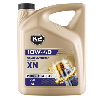 Олива моторна Semisynthetic OIL XN 10W-40 5 л K2 O2075E