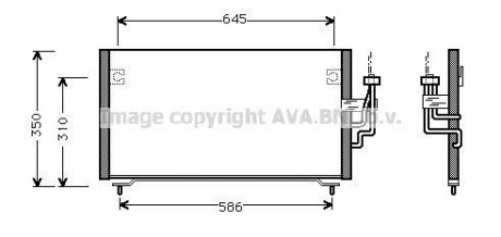 Радіатор кондиціонера COOLING AVA MT5106