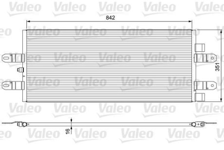 Радіатор кондиціонера VALEO 815093 (фото 1)