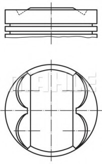 Поршень MAHLE 011 PI 00105 000 MAHLE\KNECHT 011PI00105000