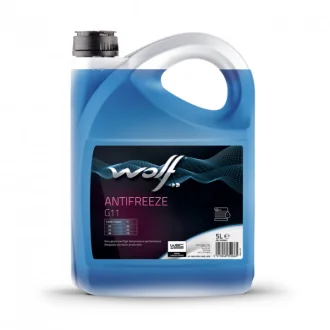 Концентрат антифриза Antifreeze G11 синий 5 л WOLF 1052657