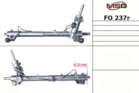 Рульова рейка з ГПК відновлена Ford Kuga 08-13, Ford C-MAX 02-10, Ford Focus II 04-11 Rebuilding MSG FO237R