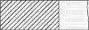 Комплект поршневих кілець (на 1 поршень) OPEL Antara 2.4, CHEVROLET Captiva 2.4 (87.5/STD) (1,2/1,5/2,5) YENMAK 91-09814-000 (фото 1)