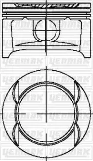 Поршень с кольцами і пальцем (размер отв. 73,40 /STD) OPEL ASTRA G 1.4 (4цл.) (Z1, 4XEP Euro 4) YENMAK 31-04214-000