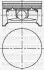 Поршень Opel Astra/Vectra/Zafira 1.6 16V 00- (79.00mm/STD) YENMAK 31-04216-000 (фото 1)