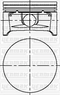 Поршень Opel Astra/Vectra/Zafira 1.6 16V 00- (79.00mm/STD) YENMAK 31-04216-000