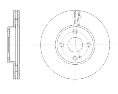 Диск гальм. передн. MAZDA 2 14- REMSA 61659.10