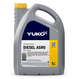 Олива моторна DIESEL AGRO (API CC) аналог М-10Г2к (каністра 5л)(4шт уп) YUKO 4823110402573