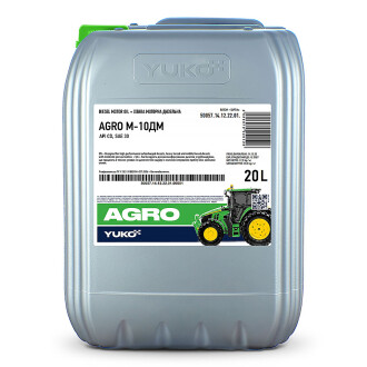 Олива моторна AGRO М-10ДМ (АPI СD) (17,5кг/каністра 20л) YUKO 4823110405161