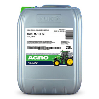 Олива моторна AGRO М-10Г2к (API CC) (17,5кг/каністра 20л) YUKO 4823110405147