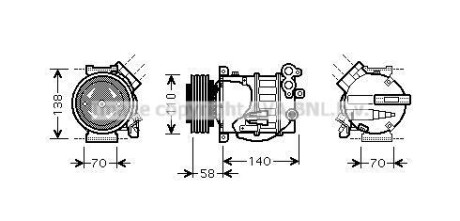 Компресор кондиціонера COOLING AVA VOAK144