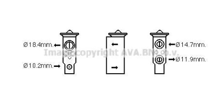 Клапан кондиціонера COOLING AVA DN1389