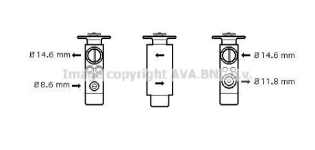 Клапан кондиціонера COOLING AVA JR1046