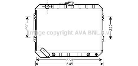 Радіатор COOLING AVA MTA2089