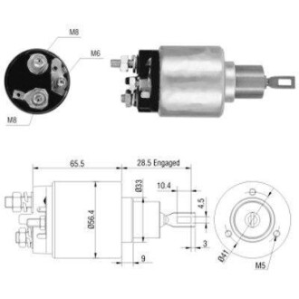 MEATDORIA OPEL втягувальне реле ASTRA F 1.8 i (F35, M35) 91-98, KADETT E (T85) 2.0 GSI -91, SAAB 9-5 (YS3E) 2.3 Turbo 01-09 MEAT & DORIA MEAT&DORIA 46031