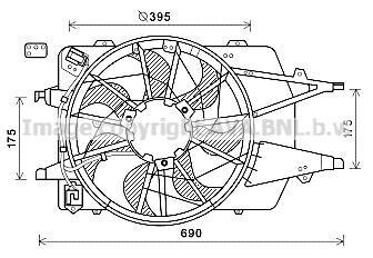 Вентилятор радіатора COOLING AVA FD7577