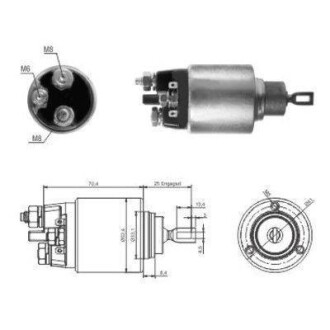 MEATDORIA DB Втягуюче реле стартера 124 T-Model 300 TE 4-matic -93, S-CLASS (W126) 260 SE (126.020) -91 MEAT & DORIA MEAT&DORIA 46061